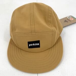 NWT prAna Foothills Flat Brim Hat, Unisex, One Size, Morro, Mustard Yellow